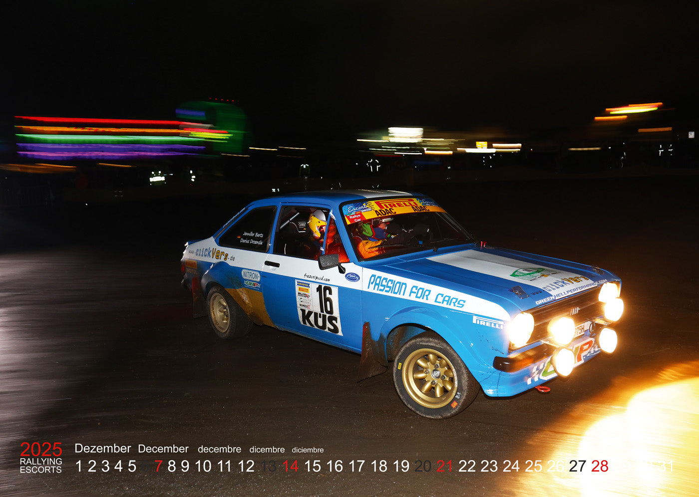 Ford Escort Rallye Kalender 2025