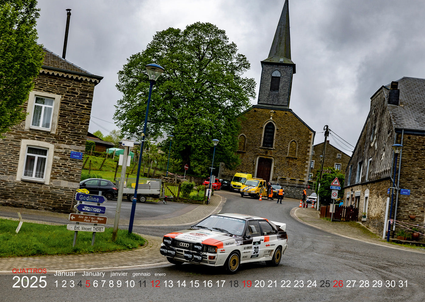 Audi Quattro Rallye Kalender 2025