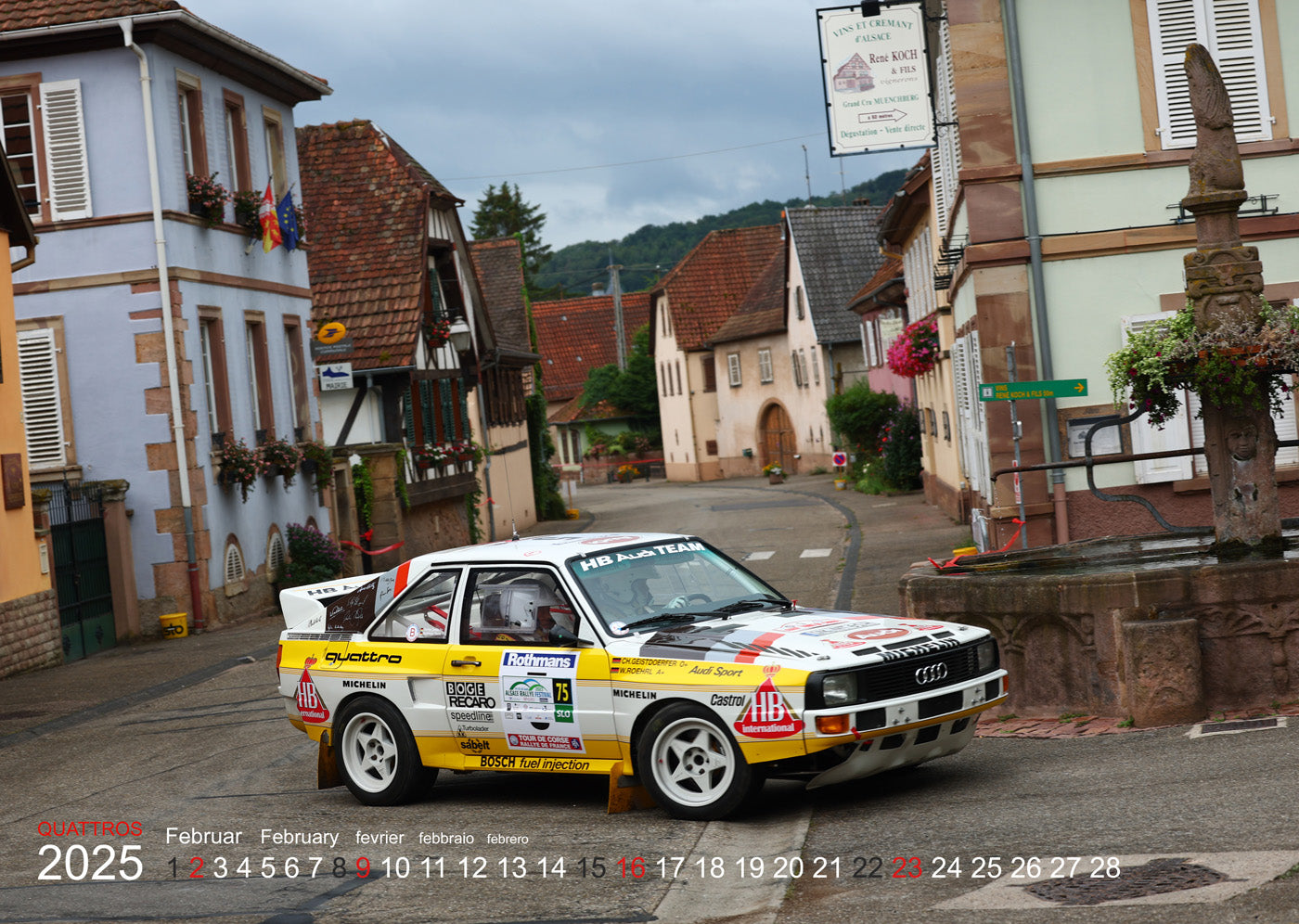 Audi Quattro Rallye Kalender 2025