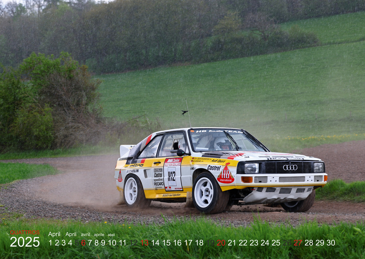 Audi Quattro Rallye Kalender 2025