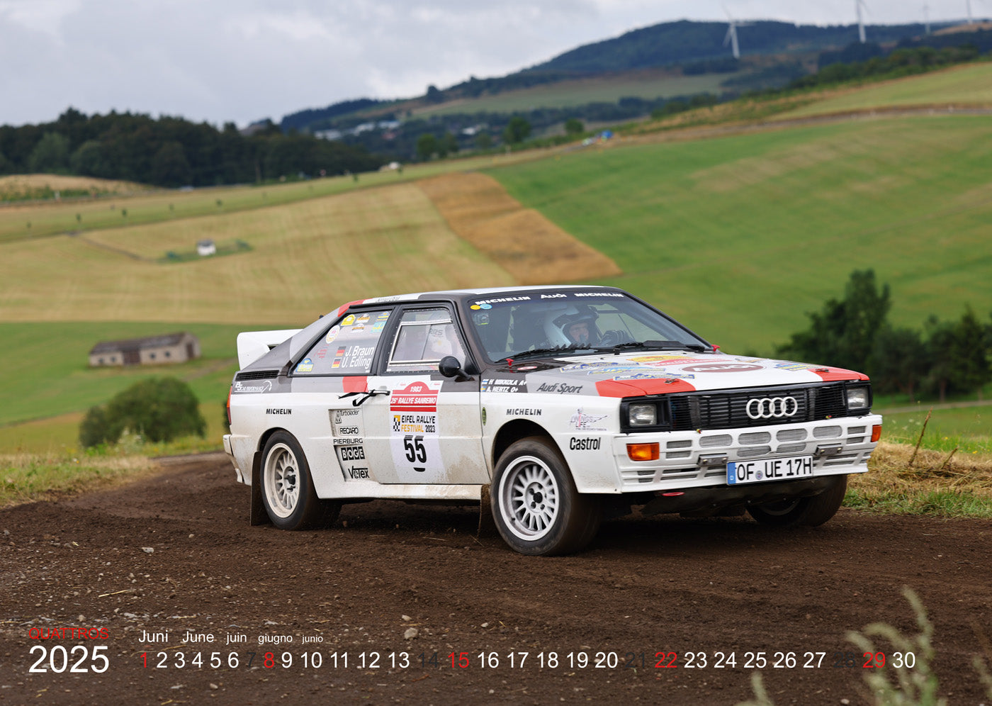 Audi Quattro Rallye Kalender 2025