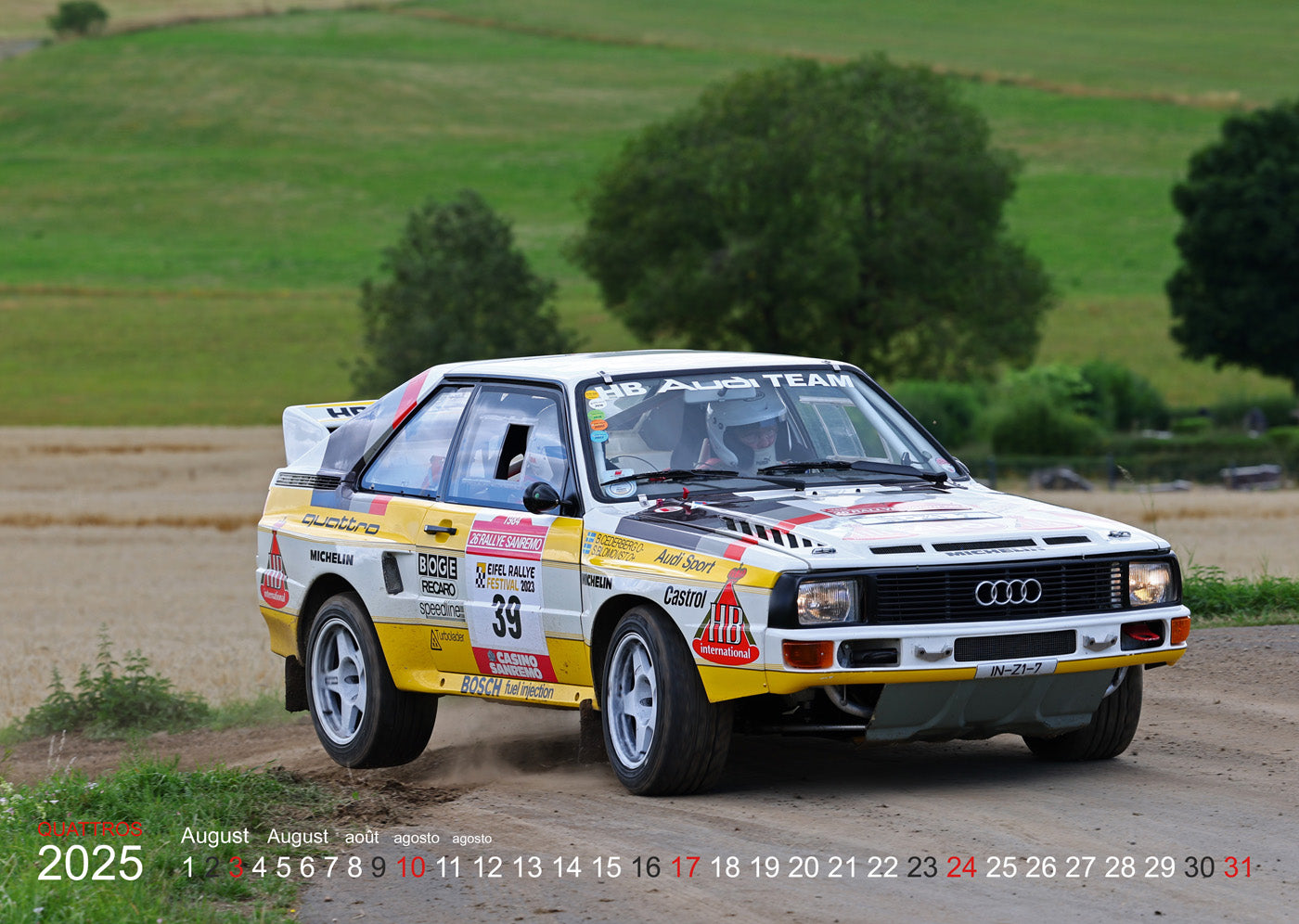 Audi Quattro Rallye Kalender 2025