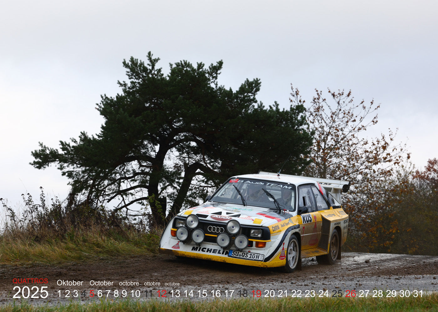 Audi Quattro Rallye Kalender 2025