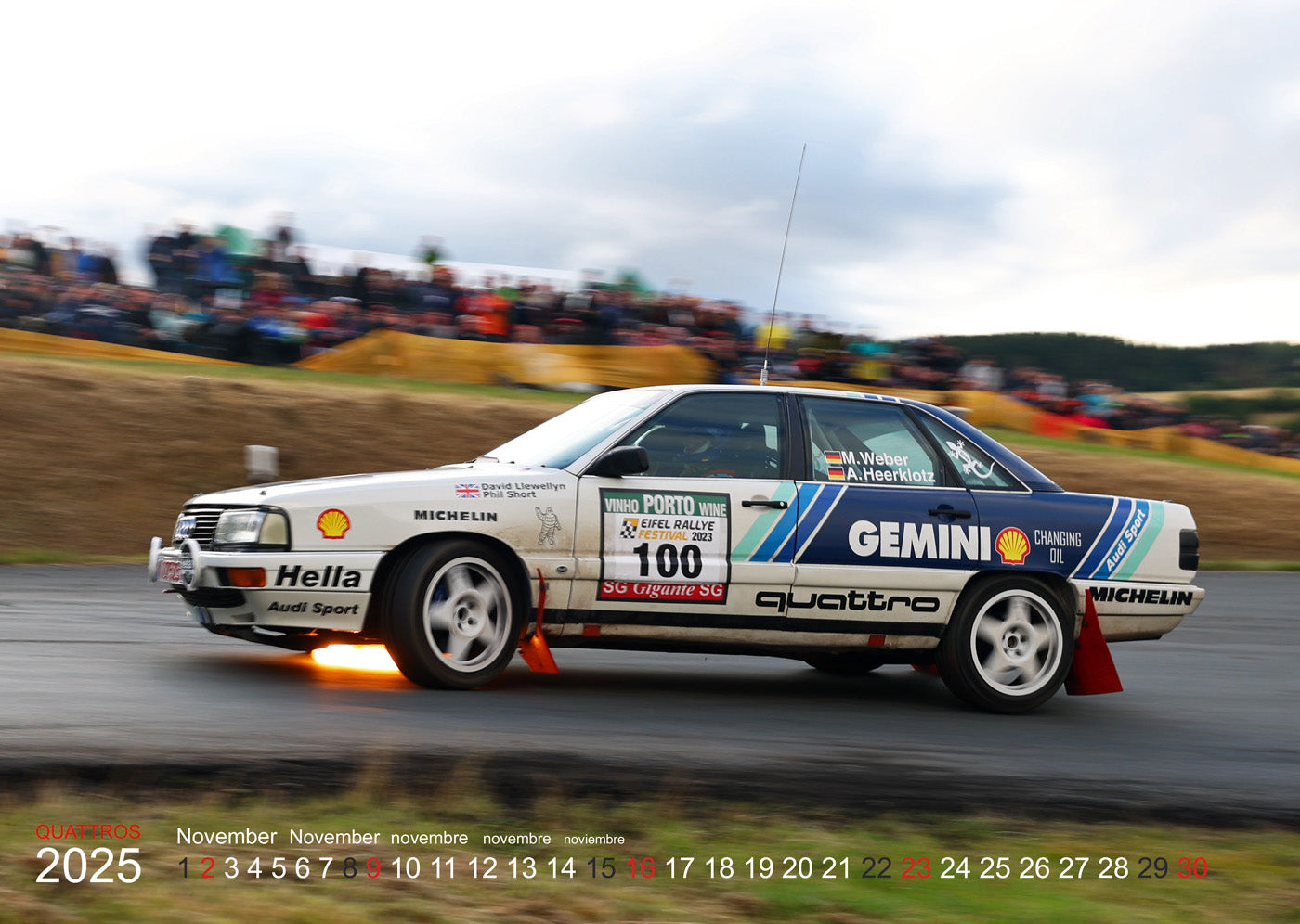 Audi Quattro Rallye Kalender 2025